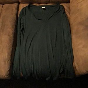 Long sleeve green shirt